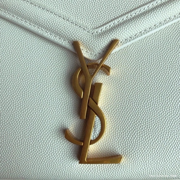 Tony Luxuries BAG MINI IN GRAIN TOP LEATHER YSL CASSANDRA EMBOSSED DE POUDRE HANDLE 0807